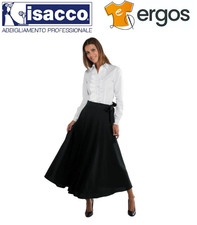 Isacco GONNA BROADWAY Lunga Nero Taglia Unica Allacciatura Vita Donna Reception