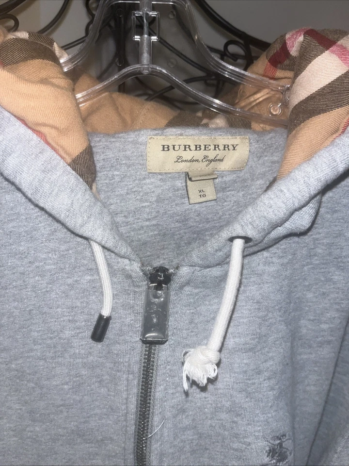 Chaqueta Burberry con cremallera gris XL Foto 3 de 4