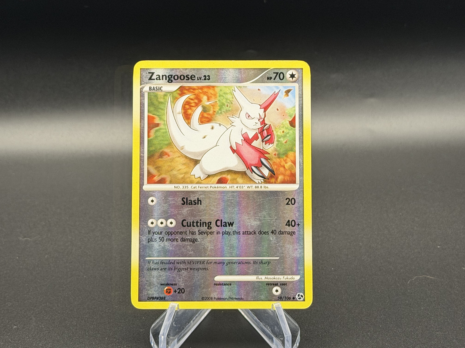 Zangoose - Reverse Holo - 59/106 Great Encounters - Pokémon TCG - 2008