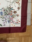 Vintage GUCCI Silk Scarf 33in Floral Botanical Elegant Italy | eBay