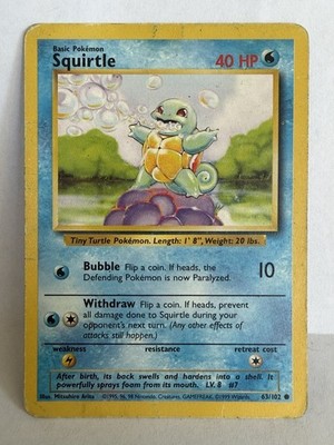 Squirtle 063/102 Base Set Regular