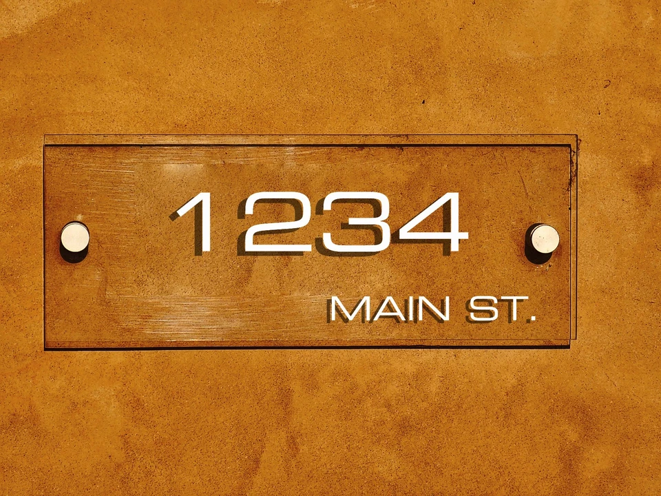 Custom Modern Acrylic Address Sign - Image 2 of 2