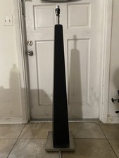 Black Table Lamp, Corded Electric, Knob Control,