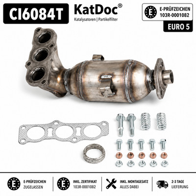   Katalysator Citroën C1 Peugeot 107 Toyota Aygo 1.0 Euro 5