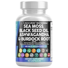 Clean Nutraceuticals MultiMineral™ Sea Moss Black Seed, 60 Capsules