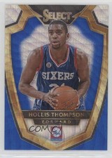 2014-15 Panini Select Premier Level Blue & Silver Prizm Hollis Thompson #106 5h9