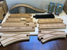 Mixed Lot Brio Thomas Wooden Railway Bridges Tunnels Switch Track