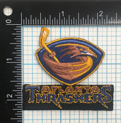 1999-2010 ATLANTA THRASHERS NHL HOCKEY VINTAGE DEFUNCT TEAM LOGO PATCH  V2