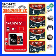 Sony Micro SD TF Card 2TB 1TB 512GB 256GB 128GB Class10 Ultra Fast Speed Memory