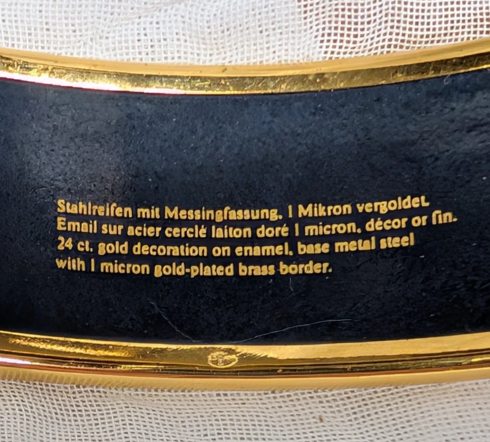 Pulsera Michaela Frey vintage esmaltada con reflejos dorados Foto 3 de 4