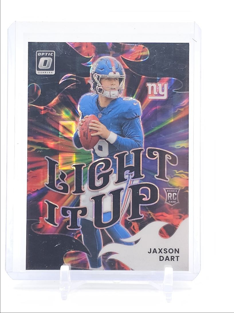JAXSON DART 2025 DONRUSS OPTIC LIGHT IT UP ROOKIE BLACK PANDORA RC /149 Q0731