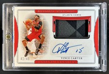 2019-20 Panini National Treasures Vince Carter Lasting Legacies Jersey Auto #/49