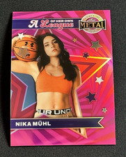 NIKA MUHL 2025 LEAF METAL WOMEN OF SPORT PINK PRIZM 2/3 LEAGUE OF HER OWN WNBA🔥