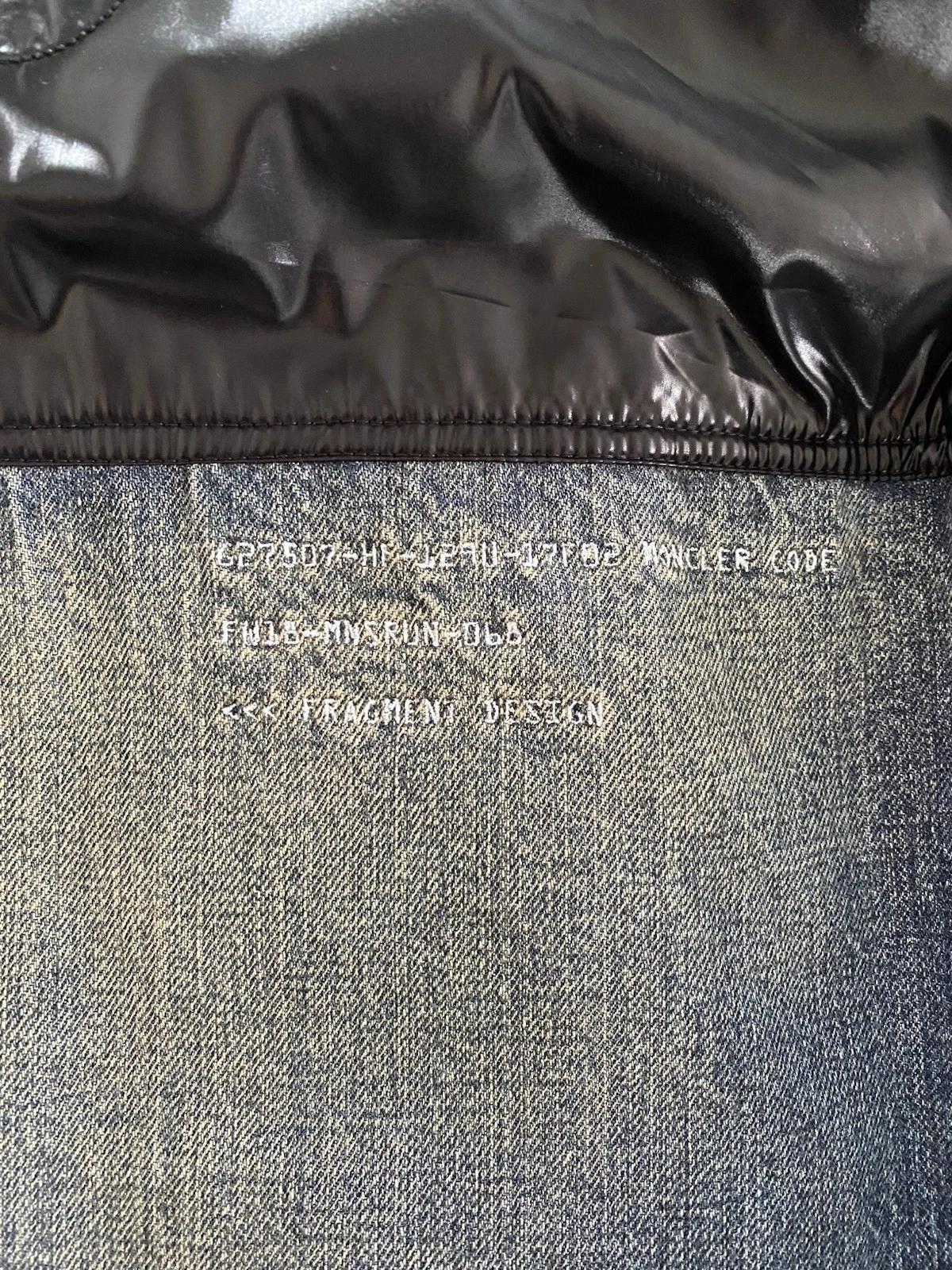 Moncler Genius x Fragment Shady Denim Down Jacket Hiroshi Fujiwara Men's 4 US XL - product detail image 13