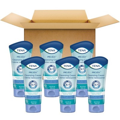 Tena Cleansing Cream 3 In 1 Formula For Skin Health Pack Of 6 Fsa Hsa Eligible