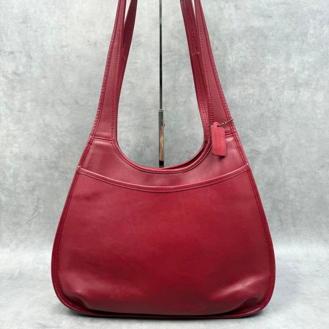 Coach 9035 Ergo Red Leather Hobo Shoulder Bag Vintage… - Gem