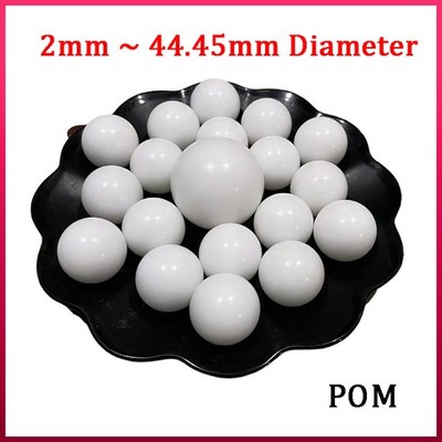 POM Plastic Solid Ball Precision Bearing Balls White Smooth Beads 2mm - 45mm Dia
