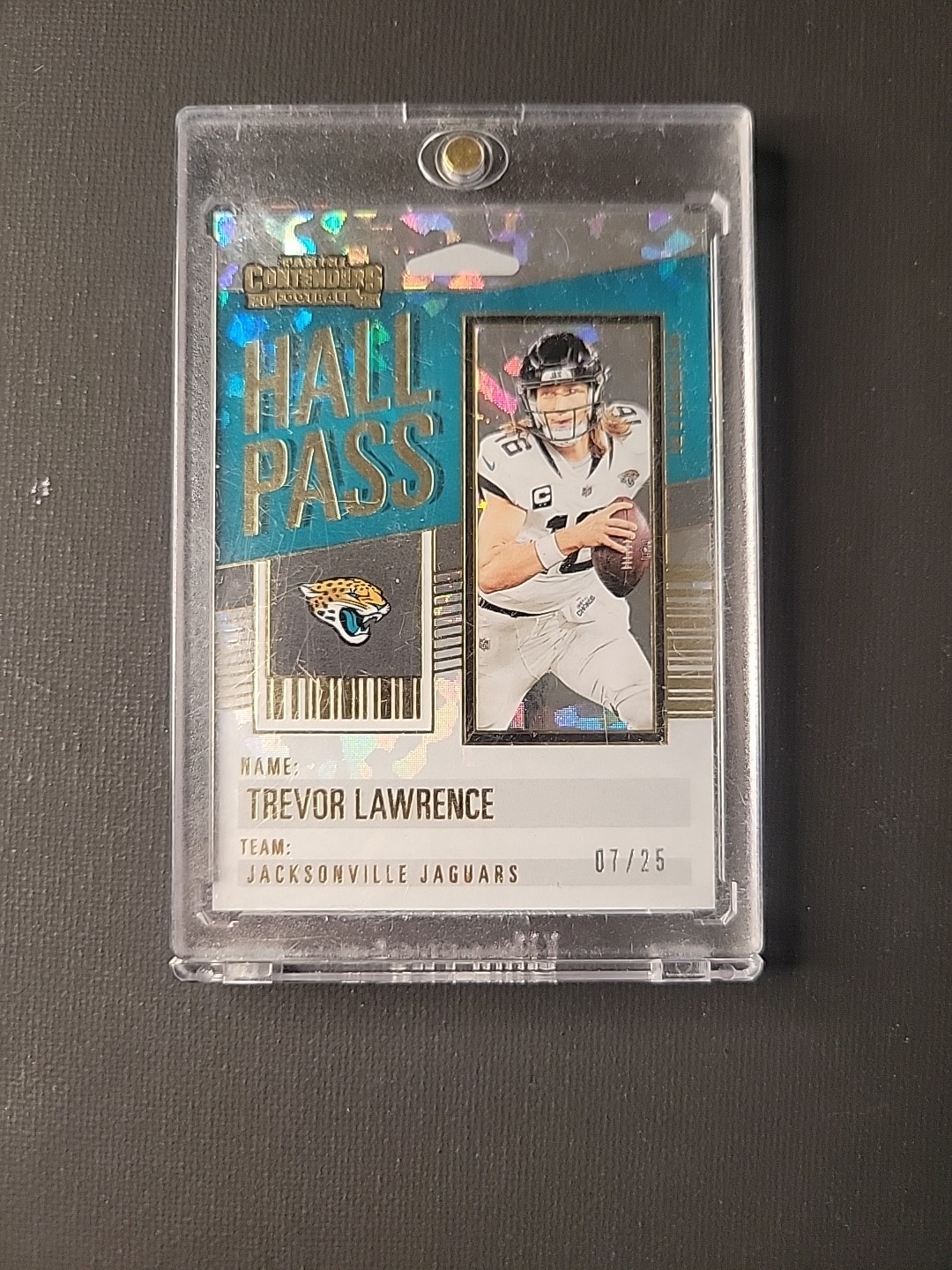 2023 Panini Contenders - Hall Pass Trevor Lawrence #21 Cracked Ice /25