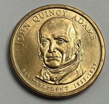 John Quincy Adams*Presidential Dollar*Struck Thru Error*MS++**