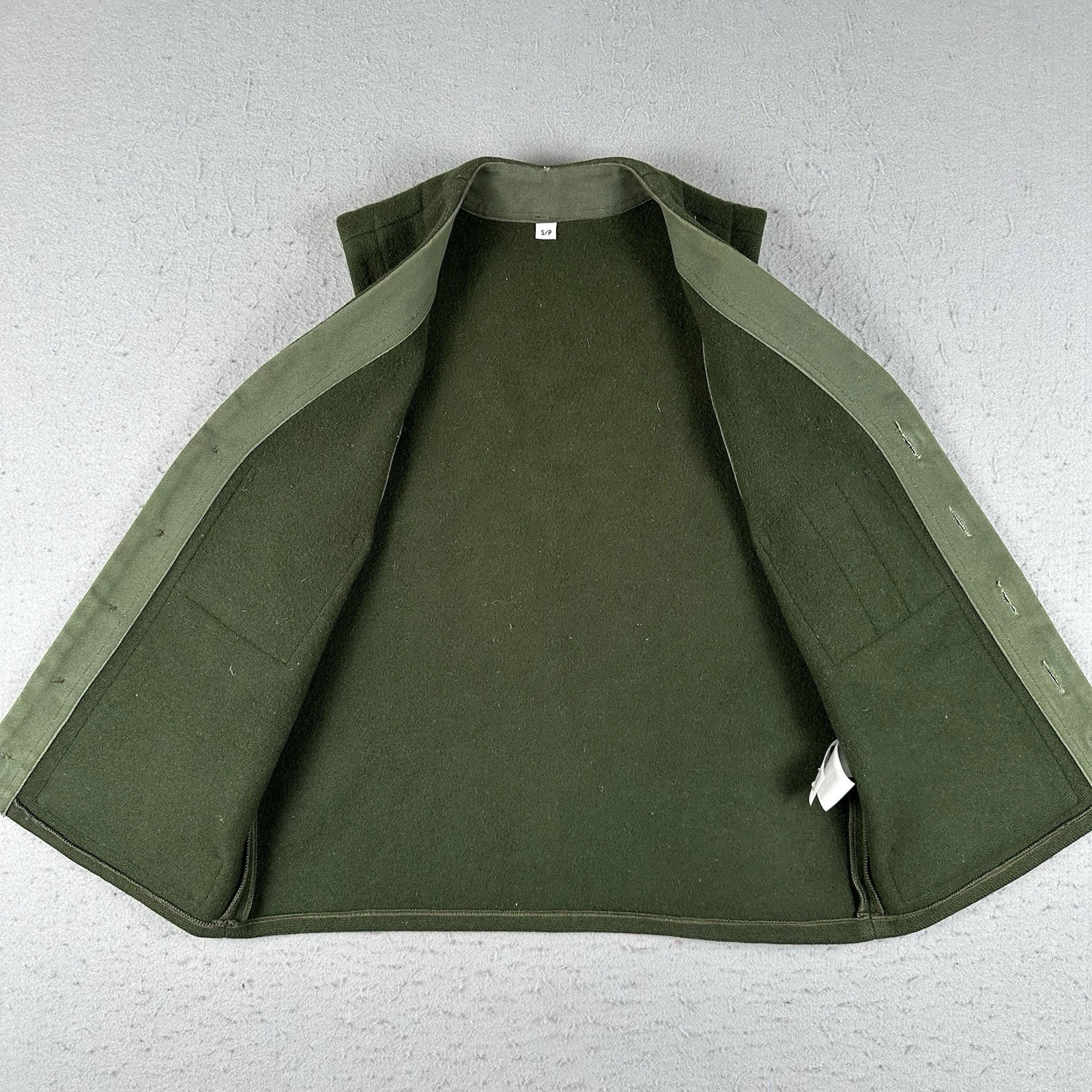 Boreal Mountain Anoraks Vest Men’s Small Green Wool Outdoor Hiking Hunting - product detail image 19