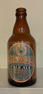 Beautiful U Permit U 221 Fitzgerald Pale Ale steinie bottle; Troy NY