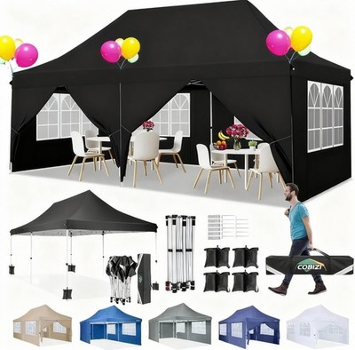 Faltpavillon 3x6/3x4,5m Wasserdicht Stabil UV-Schutz Partyzelt mit Tragetasche
