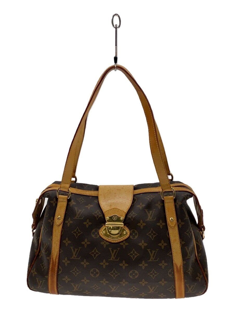 LOUIS VUITTON Tote Bag Stresa PM_Monogram Canvas_BRW PVC Brown Total Used