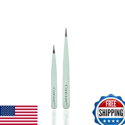 Contours Rx Precision Tweezers Needle Nose Stainless Steel Tweezer For Lids By