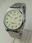 Vtg NEW OLD STOCK Lorus Silver Tone Quartz Watch 35mm Lumed Dial Men's V501-0020