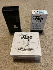 Fine Accoutrements Shave Soap, Splash  EdT Bundle Latigo - 116 Value 
