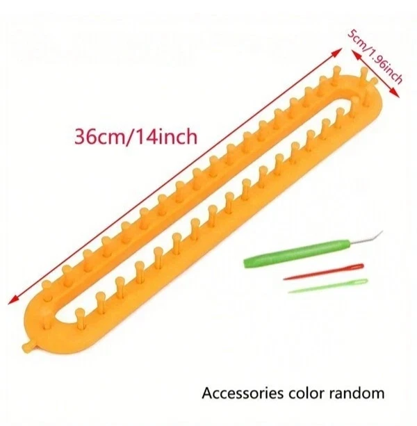 Scarf Knitting Loom Set Sewing Needle Scarves Craft Tool DIY - Image 3 of 3