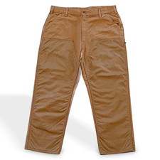 Vintage Men's Carhartt Double Front Tan Work Pants Size 40 x 30