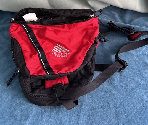 Kelty K-9 Chuckwagon Dog Pack - Trail, Hiking Carrying Bag Red Adjustable Medium