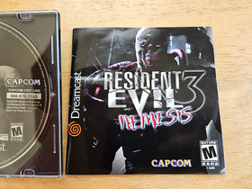 Sega Dreamcast - Resident Evil 3 Nemesis - Tested & Guaranteed Video Game MANUAL