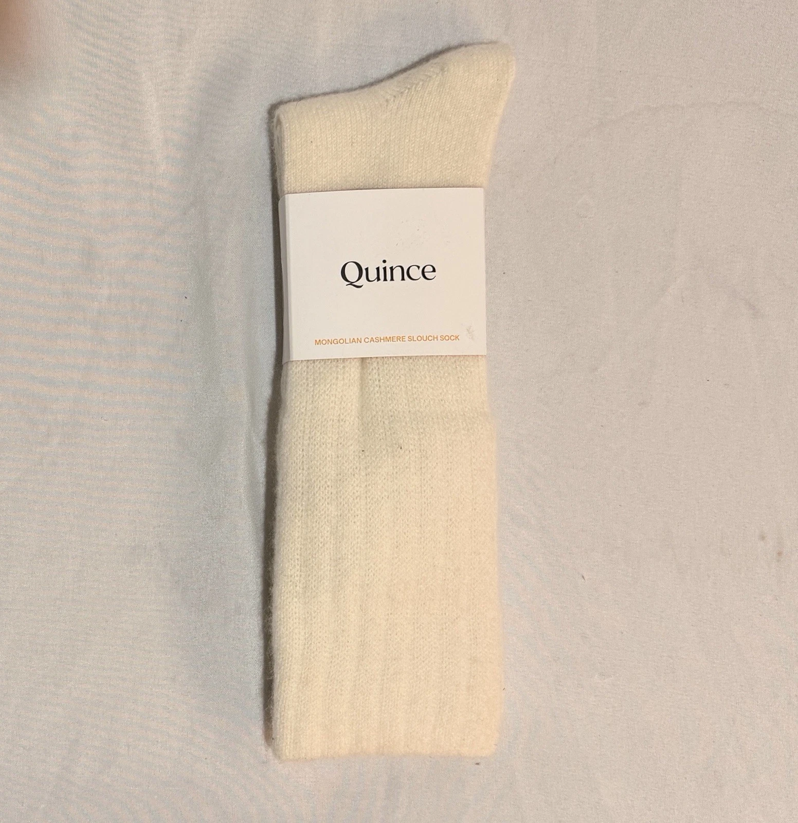 New Quince Mongolian Cashmere & Cotton Socks in oatmeal Women’s size 9.5-13