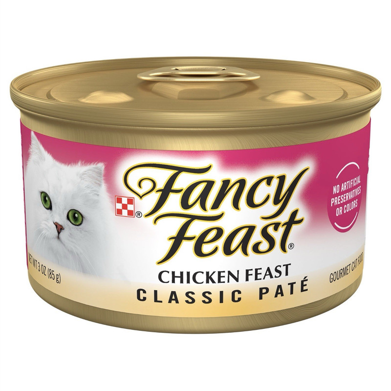 Fancy Feast Classic Paté Chicken Feast Wet Cat Food, No Artificial Preservatives