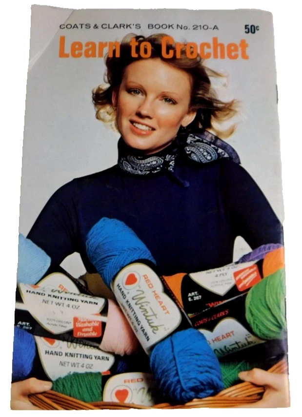 Learn To Crochet Coats & Clark 210-A Instructions & 13 Patterns - Image 2 of 4
