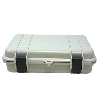 Unbranded Small Water Resistant Hard Protective Case Rubber Lined Lockable Gray