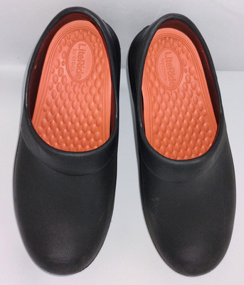 LiteRide Crocs On The Clock Black Clogs Slip On Shoes Slip Resistant Sz 9W #47