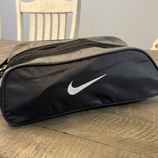 Nike Golf Shoe Bag Black Gray Nylon Mesh Vent...