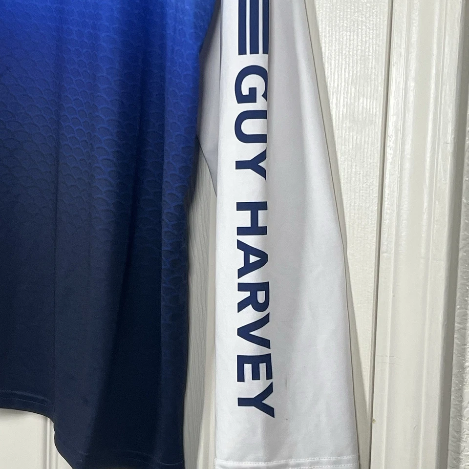 Camisa de pesca Guy Harvey para hombre Ombré Performance Key West FL talla XXL Foto 3 de 4