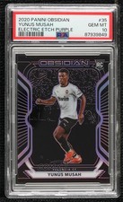 2020 Panini Obsidian Yunus Musah Yellow #35 card