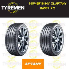 2 X New 195/45R16 84V APTANY RA301  1954516 195 45 16 BRAND NEW