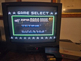 Nintendo console NES PAL A Super Mario bros 3 Tetris world cup Rad racer Digger