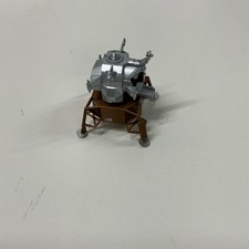 Apollo Lunar Module Spacecraft Model Silver Brown Plastic Pre-built
