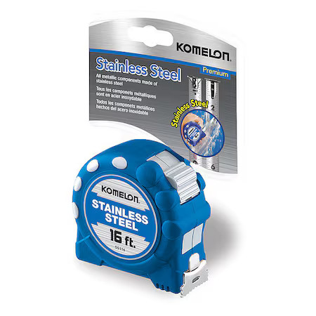 Komelon Ss116 16 Ft Tape Measure, 1 In Blade