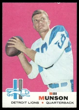 1969 Topps #11 Bill Munson Detroit Lions NM 46299