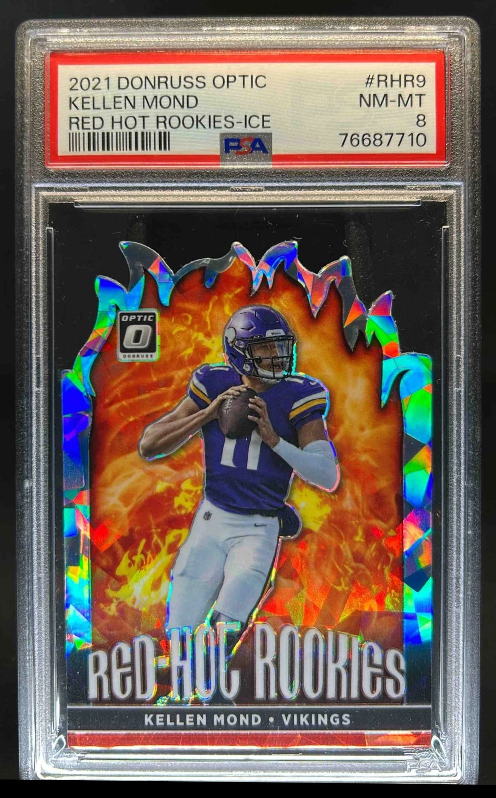 Kellen Mond Panini Donruss Optic Red Hot Rookies #RHR9 Ice