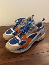 DSQUARED2 Dean and Dan Orange Blue Sneakers S...