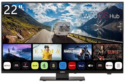 Reflexion LDDX22iBT-B rahmenloser LED-Smart TV (webOS) Triple Tuner, DVD, 12/24V
